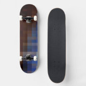 Skateboard Mosaic Brown-bleu (Recto)