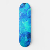 Skateboard mosaïque Abstraite, moderne, turquoise (Recto)