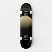Skateboard Mosaïque De La Planète Saturne Et Ses Principaux A (Recto)