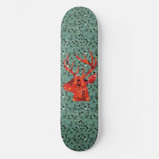 Skateboard Mosaïque de la tête de cerf (Recto)