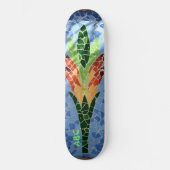 Skateboard Mosaïque multicolore Carrelage (Recto)