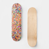 Skateboard Mosaïque multicolore Parties scintillant moderne G (Recto)