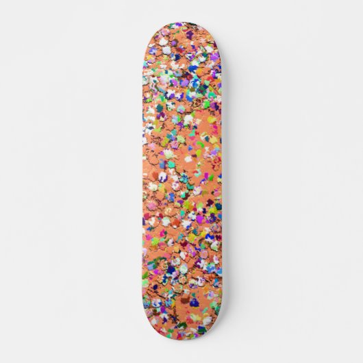 Skateboard Mosaïque multicolore Parties scintillant moderne G (Devant)
