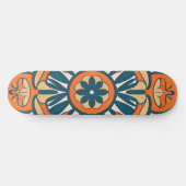 Skateboard mosaïque orange (Horz)