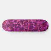 Skateboard Mosaïque Rose Violet (Horz)