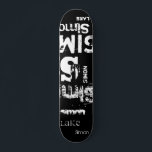 Skateboard Mot Cloud Skat<br><div class="desc">L'effet de ce design de rue tendance basé sur le texte dépend de la longueur de votre nom. Sélectionnez "Cliquez pour customiser plus loin" en bas de la page "Personnalisez ce modèle" pour obtenir le look que vous voulez. Vous pouvez faire de l'arrière - plan et/ou du texte n'importe quelle...</div>
