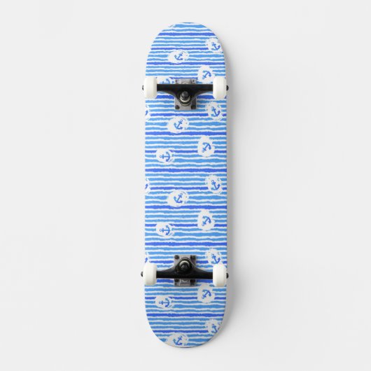 Skateboard Motif 1 d'Ancre d'aquarelle (Recto)