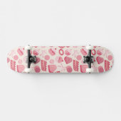 Skateboard Motif 2 de chocolat et de pâtisseries (Horz)