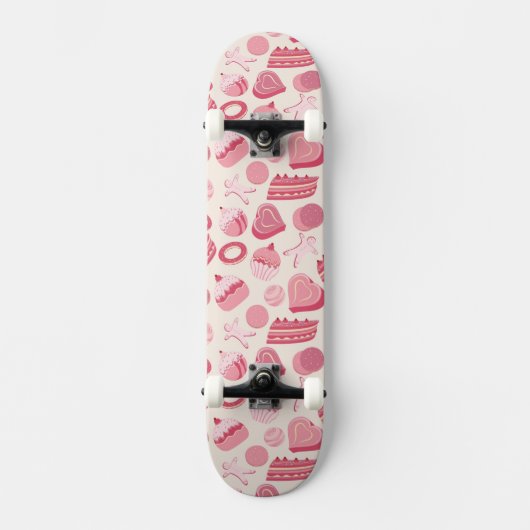Skateboard Motif 2 de chocolat et de pâtisseries (Recto)