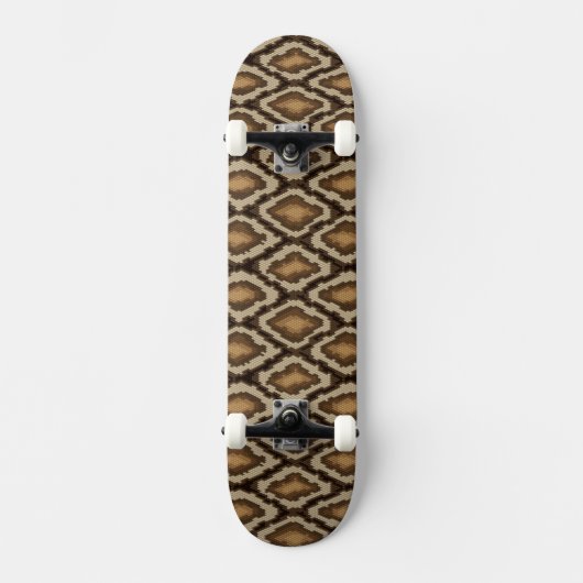 Skateboard Motif 2 de peau de serpent de python (Recto)