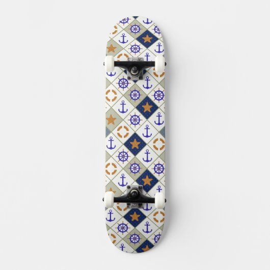 Skateboard Motif 2 de thème de mer (Recto)
