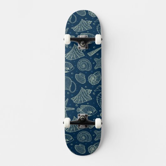 Skateboard Motif 2 d'habitants d'océan (Recto)