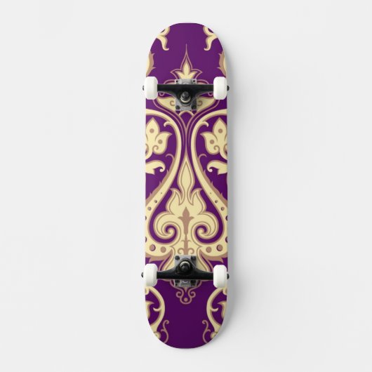 Skateboard Motif 4 de damassé (Recto)