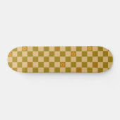 Skateboard Motif à carreaux de fleurs - N° 02 (Horz)