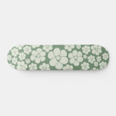 Skateboard Motif à fleurs - Vert (Horz)