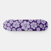 Skateboard Motif à fleurs - violet (Horz)