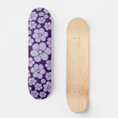 Skateboard Motif à fleurs - violet (Recto)