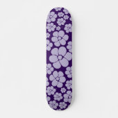 Skateboard Motif à fleurs - violet (Devant)