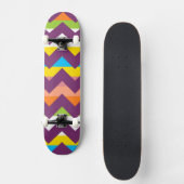 Skateboard Motif à rayures zigzag à chevron aztèque 10 (Recto)
