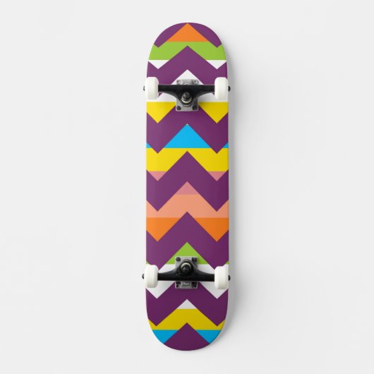 Skateboard Motif à rayures zigzag à chevron aztèque 10 (Recto)