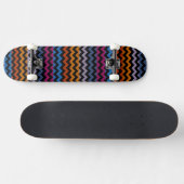 Skateboard Motif à rayures zigzag à chevron aztèque 8 (Horz)