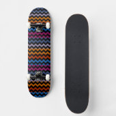 Skateboard Motif à rayures zigzag à chevron aztèque 8 (Recto)
