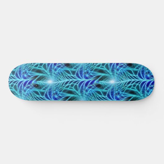 Skateboard Motif à répétition en néon bleu électrique (Horz)