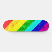 Skateboard Motif abstrait arc-en-ciel (Horz)