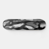 Skateboard Motif Abstrait  Black White (Horz)