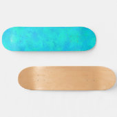 Skateboard Motif Abstrait bleu turquoise (Horz)