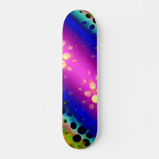 Skateboard Motif Abstrait coloré (Devant)