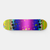 Skateboard Motif Abstrait coloré (Horz)