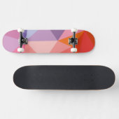 Skateboard Motif abstrait coloré de triangle (Horz)