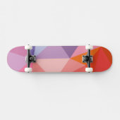 Skateboard Motif abstrait coloré de triangle (Horz)