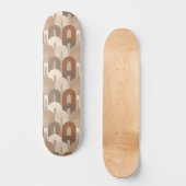 Skateboard Motif Abstrait d'Arche Neutre (Recto)