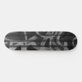 Skateboard Motif abstrait gris noir (Horz)