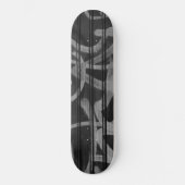 Skateboard Motif abstrait gris noir (Recto)