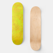 Skateboard Motif Abstrait jaune orange (Recto)