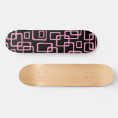 Skateboard Motif Abstrait moderne rétro du milieu du siècle (Horz)