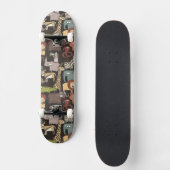 Skateboard Motif africain d'animaux (Recto)