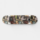 Skateboard Motif africain d'animaux (Horz)