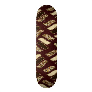 Skateboard Motif africain de peau de guépard