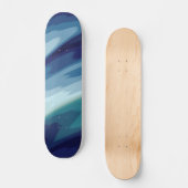 Skateboard Motif aquatique Deep Blue Sea Ocean Waves (Recto)