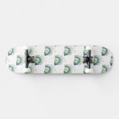 Skateboard Motif arc-en-ciel aquarelle (Horz)