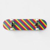 Skateboard Motif arc-en-ciel diagonal (Horz)