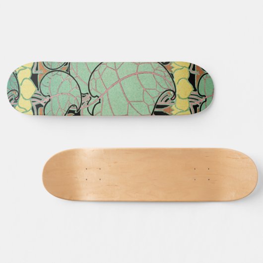 Skateboard Motif Art Nouveau #10 (Horz)