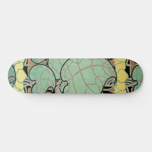 Skateboard Motif Art Nouveau #10 (Horz)
