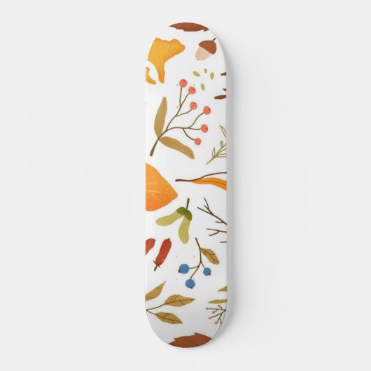 Skateboard Motif automne (Devant)