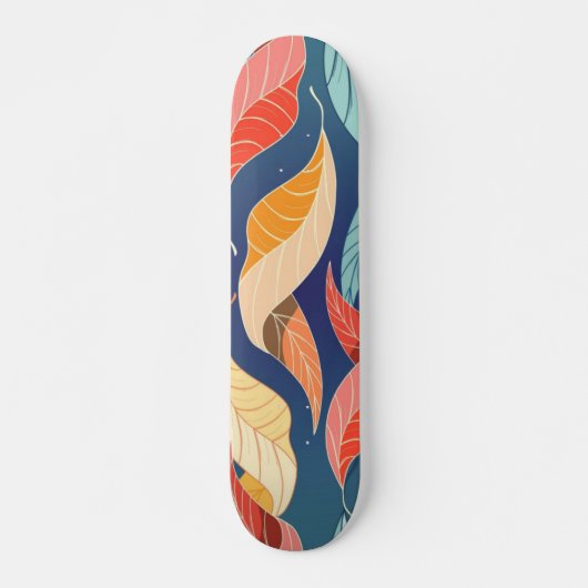 Skateboard Motif automne (Devant)