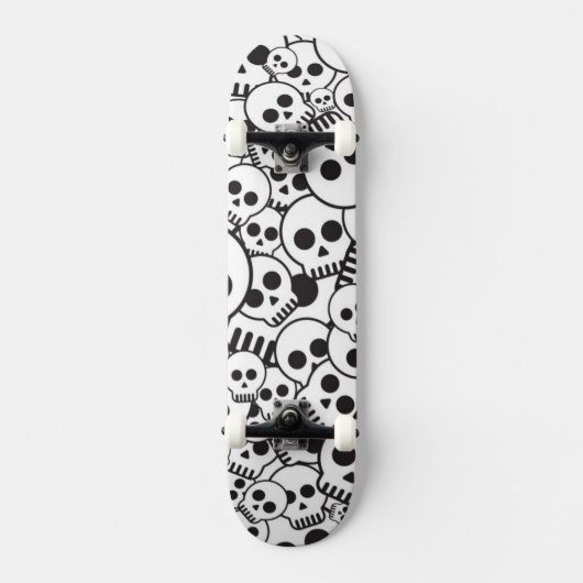 Skateboard Motif avec des crânes (Recto)